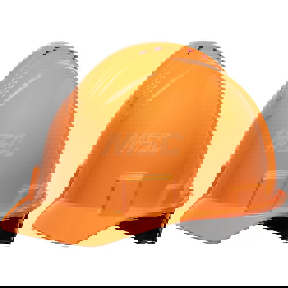 Hard Hat: Impact Resistant, Short Brim, Class C, 4-Point Suspension